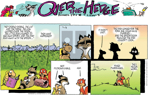 Over the Hedge on Sunday July 3, 2011 Comic Strip