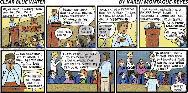 Clear Blue Water on Sunday November 7, 2004 Comic Strip
