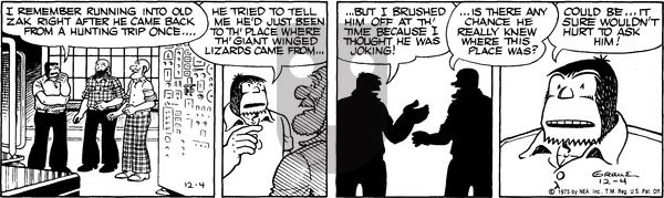 Alley Oop on Thursday December 4, 1975 Comic Strip