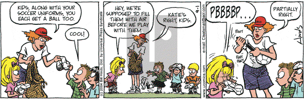 Cleats - Wednesday September 1, 2004 Comic Strip