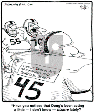 In the Bleachers on Saturday February 1, 1997 Comic Strip