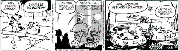 Over the Hedge on Monday August 4, 1997 Comic Strip