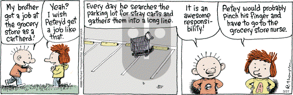 Cul de Sac on Thursday March 27, 2014 Comic Strip