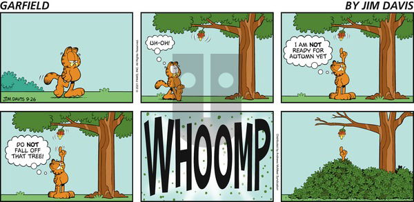 Garfield - Sunday September 26, 2021 Comic Strip