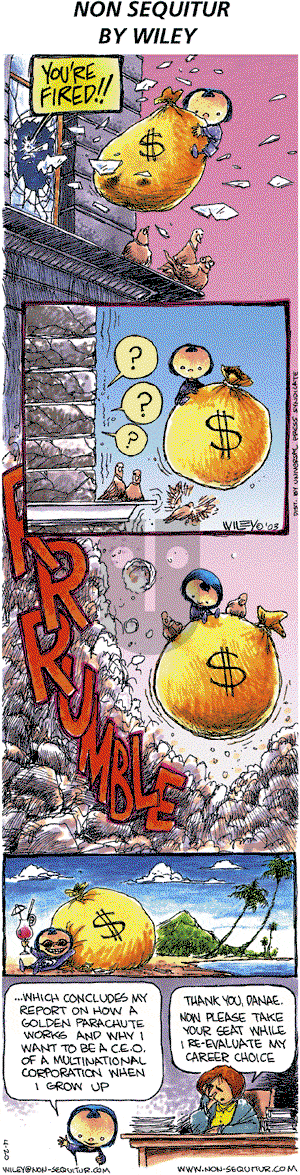 Non Sequitur on Sunday April 20, 2003 Comic Strip