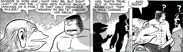 Alley Oop on Friday April 17, 1998 Comic Strip