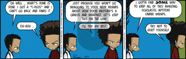 The Boondocks on Saturday April 27, 2002 Comic Strip