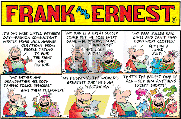 Frank and Ernest on Sunday June 13, 2010 Comic Strip
