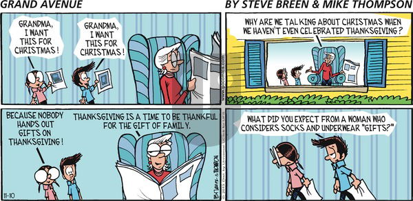 Grand Avenue on Sunday November 10, 2013 Comic Strip