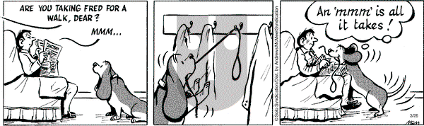 Fred Basset on Thursday March 26, 2020 Comic Strip