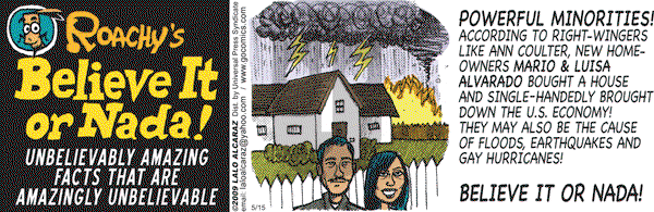 La Cucaracha on Saturday May 16, 2009 Comic Strip
