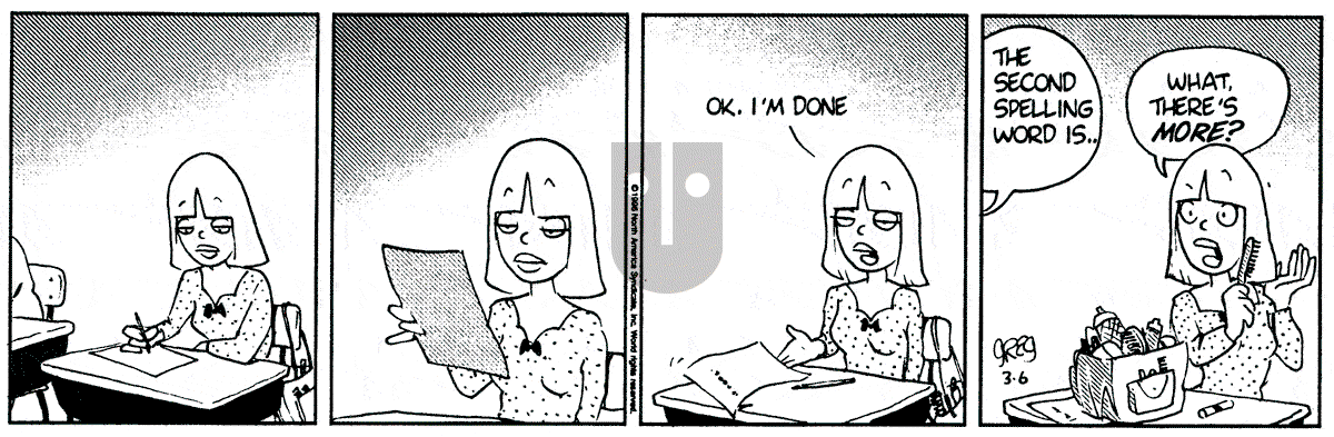 Luann - Wednesday March 6, 1996 Comic Strip