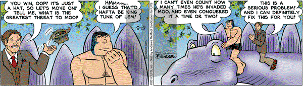 Alley Oop on Thursday September 21, 2017 Comic Strip
