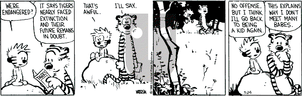 Calvin and Hobbes - Thursday March 24, 1988 Comic Strip