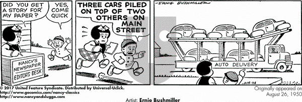 Nancy Classics on Saturday August 26, 2017 Comic Strip