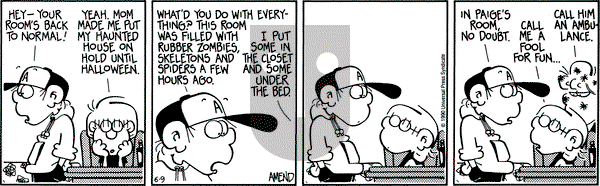 FoxTrot on Saturday June 9, 1990 Comic Strip