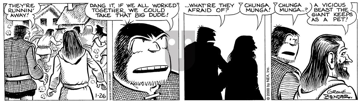 Alley Oop - Wednesday January 26, 2000 Comic Strip