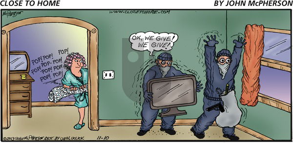 Close to Home on Sunday November 10, 2013 Comic Strip