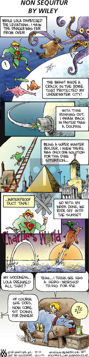 Non Sequitur on Sunday October 11, 2015 Comic Strip