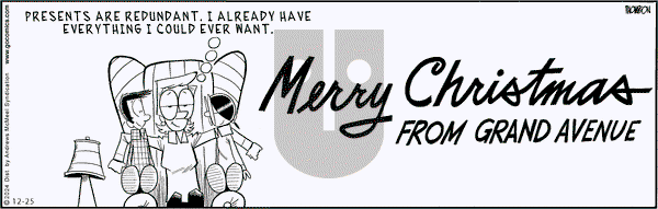 Grand Avenue on Wednesday December 25, 2024 Comic Strip