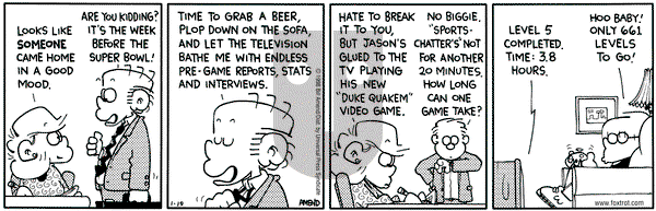 FoxTrot - Monday January 19, 1998 Comic Strip