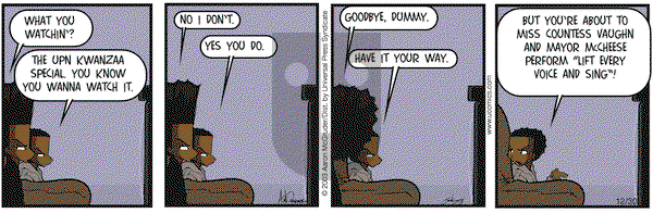 The Boondocks on Tuesday December 30, 2003 Comic Strip