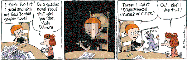 Cul de Sac on Saturday January 21, 2012 Comic Strip
