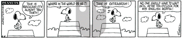 Peanuts on Friday June 6, 1969 Comic Strip