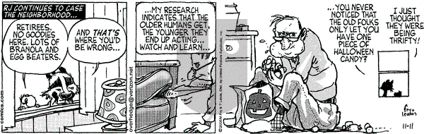 Over the Hedge on Friday November 11, 2005 Comic Strip