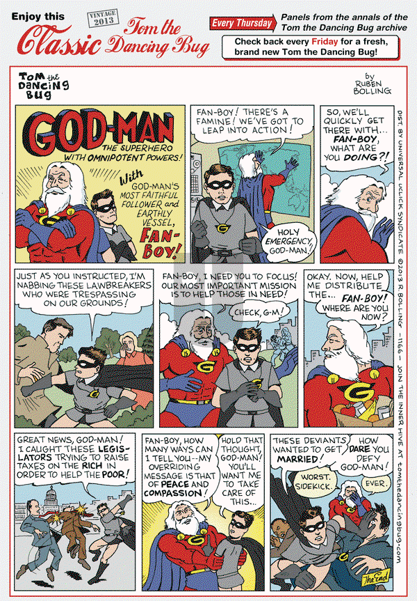 Tom the Dancing Bug on Thursday December 26, 2019 Comic Strip