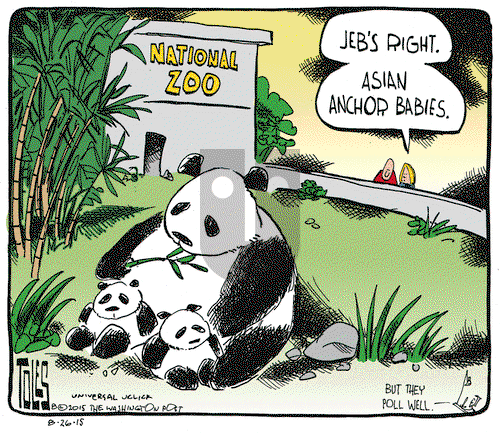 Tom Toles on Wednesday August 26, 2015 Comic Strip