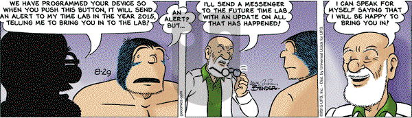Alley Oop on Saturday August 29, 2015 Comic Strip