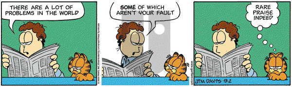 Garfield on Wednesday March 21, 2001 Comic Strip