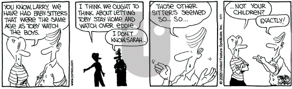 The Buckets on Tuesday November 13, 2001 Comic Strip