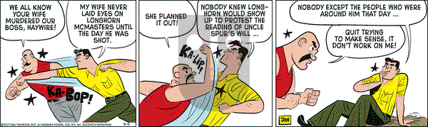 Rip Haywire on Tuesday September 5, 2017 Comic Strip