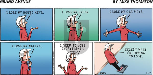 Grand Avenue on Sunday February 10, 2019 Comic Strip