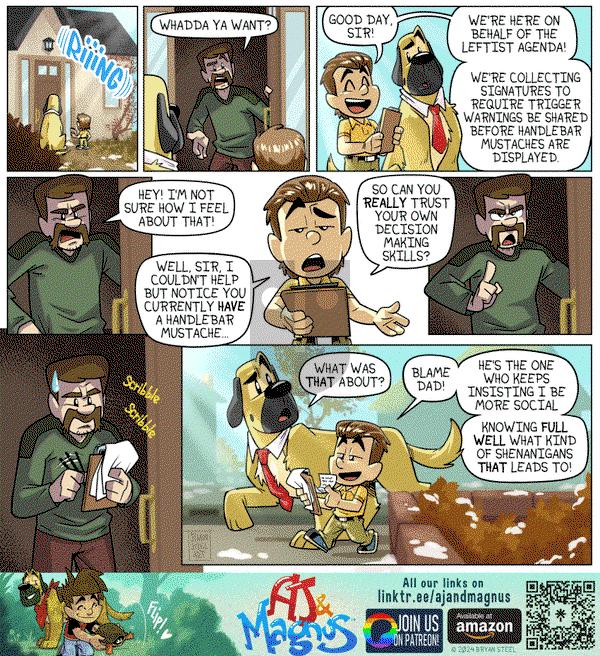 AJ and Magnus on Monday January 22, 2024 Comic Strip