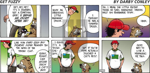 Get Fuzzy on Sunday July 1, 2007 Comic Strip
