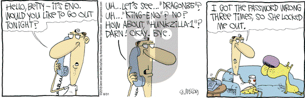 The Duplex on Friday August 31, 2018 Comic Strip