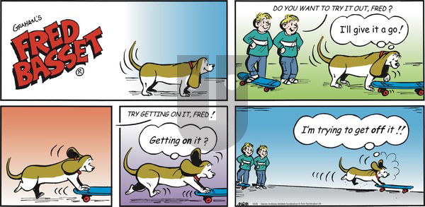 Fred Basset on Sunday October 8, 2017 Comic Strip