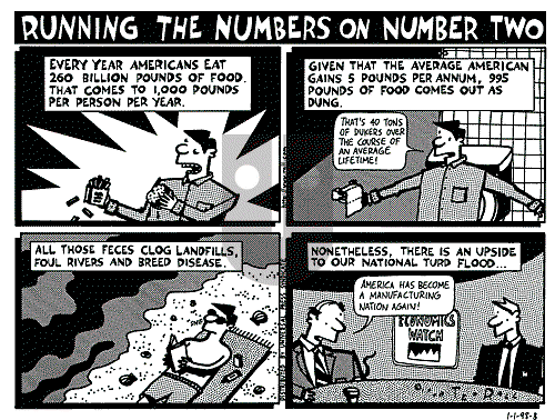 Ted Rall on Saturday January 3, 1998 Comic Strip
