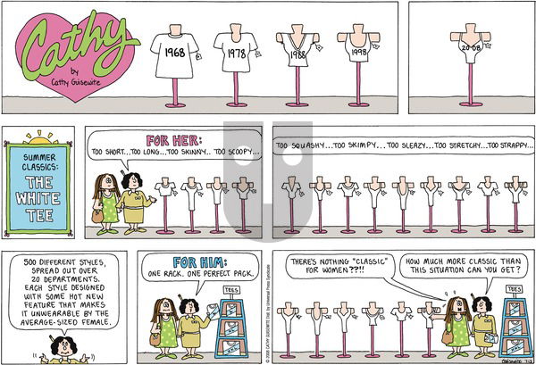 Cathy Classics on Sunday July 13, 2008 Comic Strip