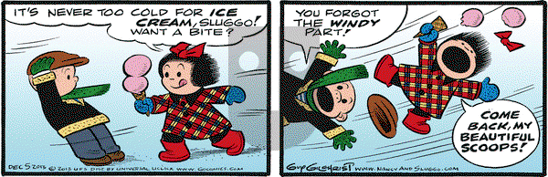 Nancy on Thursday December 5, 2013 Comic Strip
