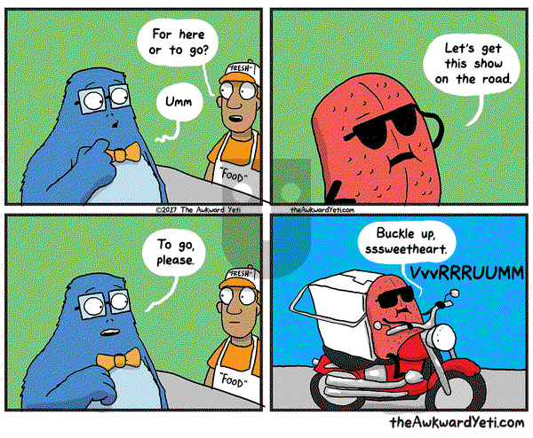 The Awkward Yeti on Friday October 6, 2017 Comic Strip