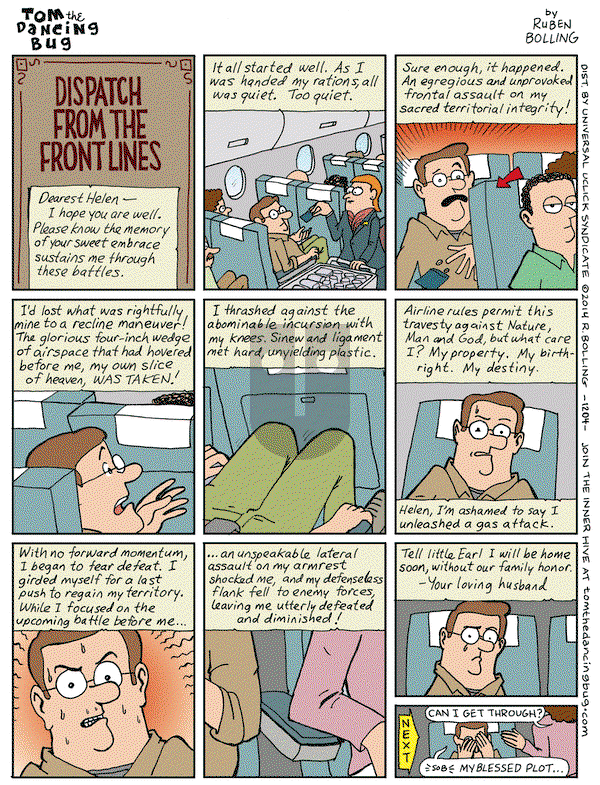Tom the Dancing Bug on Friday September 12, 2014 Comic Strip