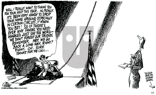 Pat Oliphant on Tuesday March 6, 1984 Comic Strip