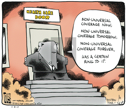 Tom Toles on Friday November 8, 2013 Comic Strip