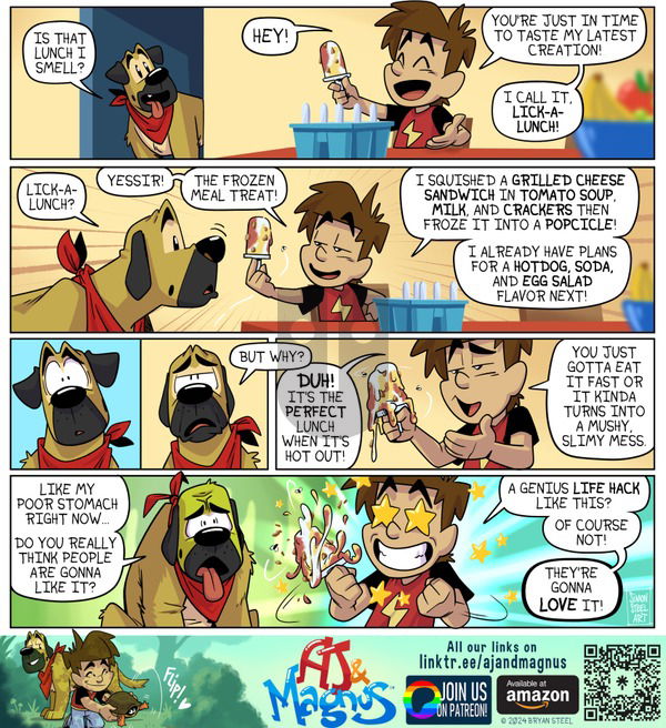 AJ and Magnus on Sunday July 28, 2024 Comic Strip