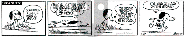 Peanuts on Monday August 29, 1955 Comic Strip