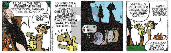 Over the Hedge on Thursday November 8, 2007 Comic Strip